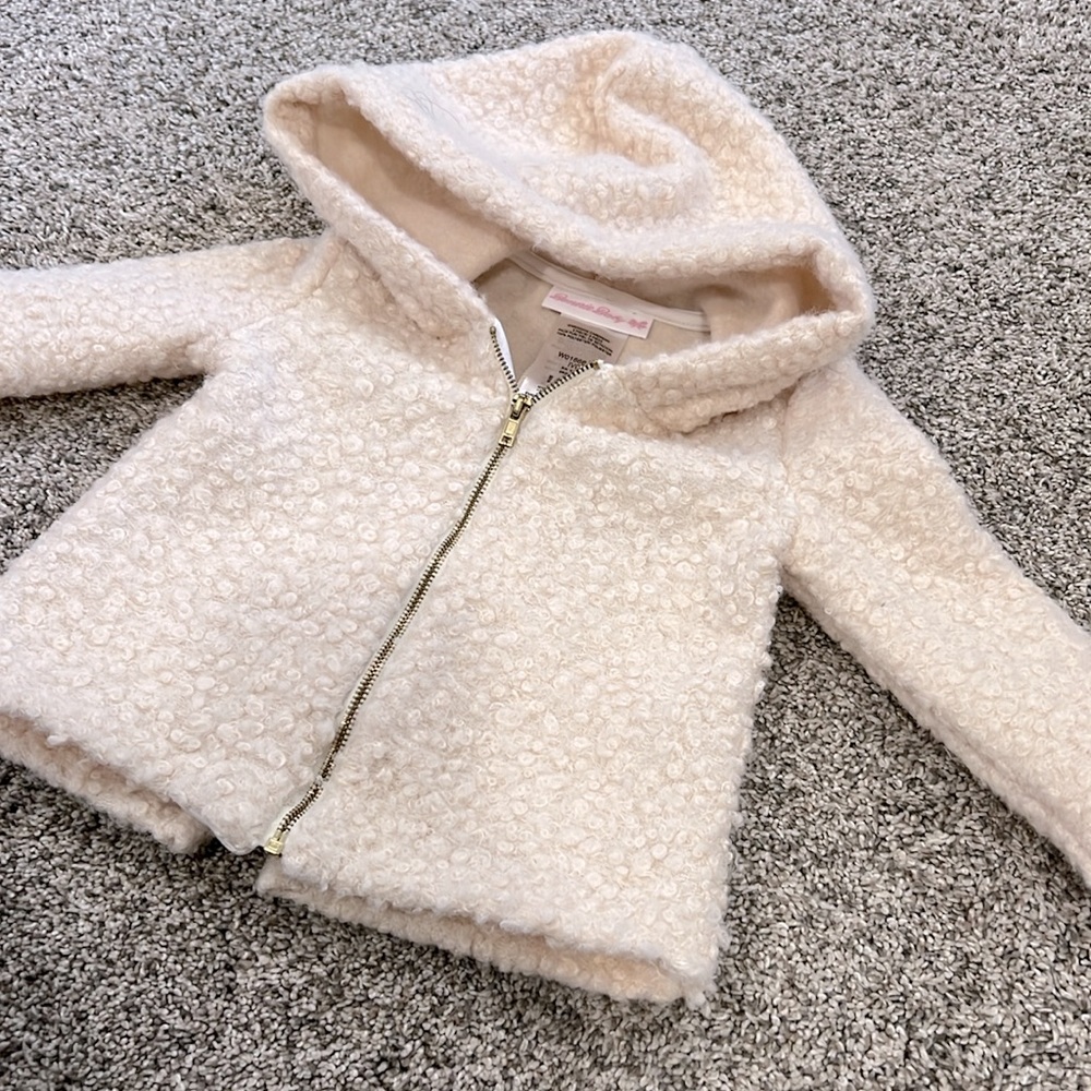 Faux fur baby jacket